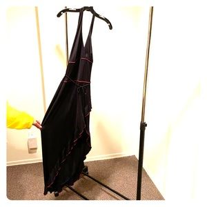 Halter dress with ruffle hem detail. Sexy!!